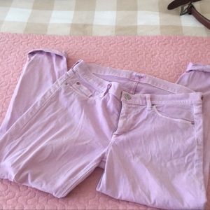 Good used condition HUDSON crops in light pink size 31